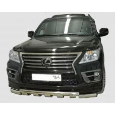 Защита переднего бампера G 76 мм для Lexus LX-570 2015-2024