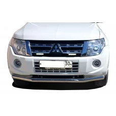 Защита переднего бампера 76 мм для Mitsubishi Pajero 2006-2024