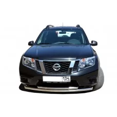 Защита передняя двойная 60-42 мм для Nissan Terrano 2014-2024