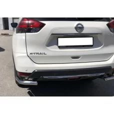 Защита задняя уголки 60 мм для Nissan X-Trail 2018-2024
