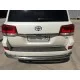 Защита заднего бампера с уголками 76-42 мм для Toyota Land Cruiser 200 2015-2021
