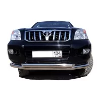 Защита передняя двойная 76-60 мм для Toyota Land Cruiser Prado 120 2002-2009